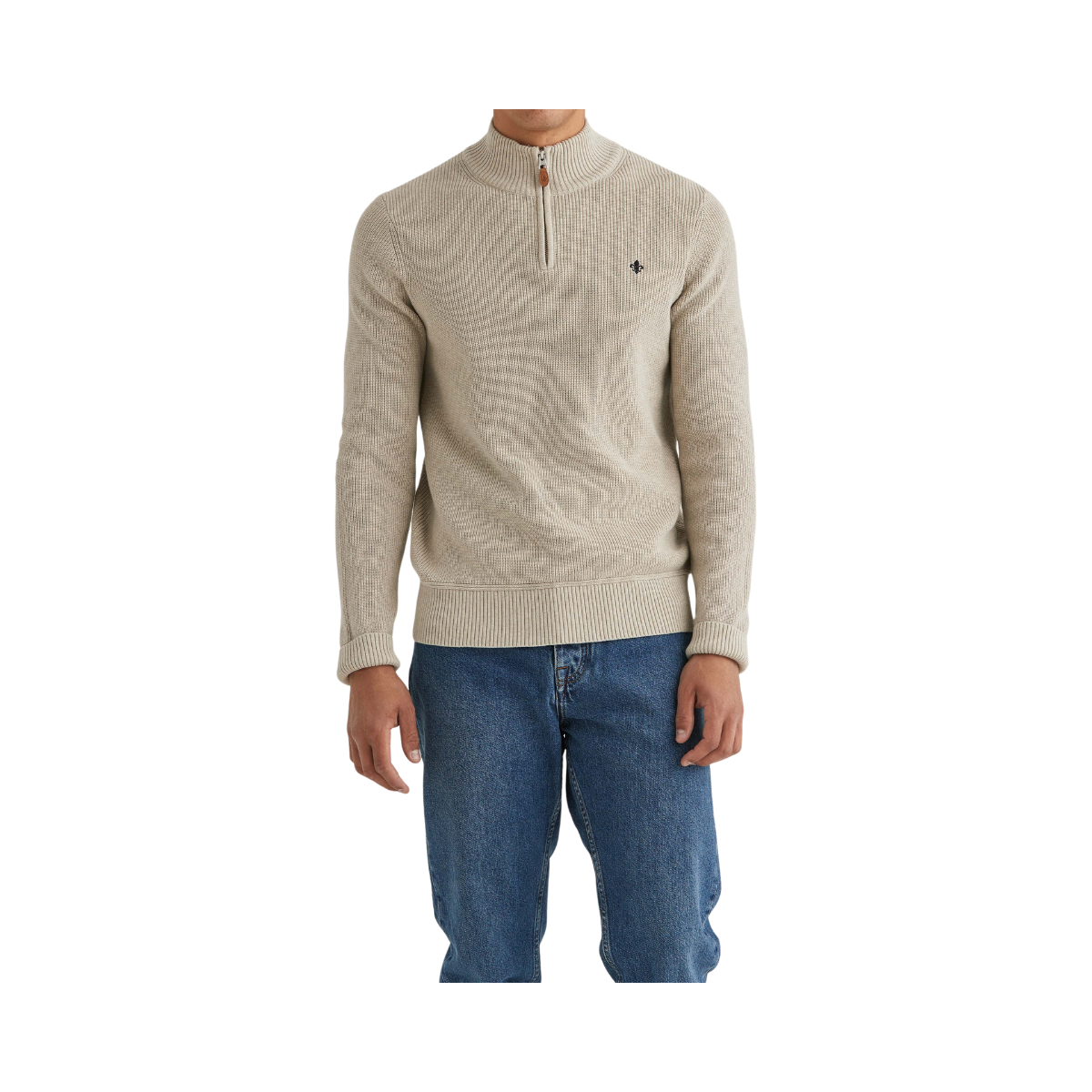 Bernard Half Zip - Beige