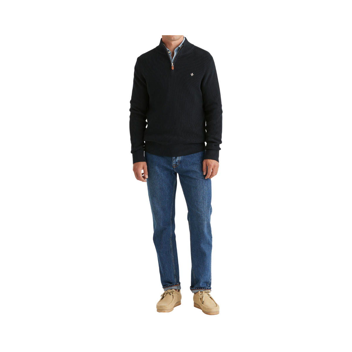 Bernard Half Zip - Navy