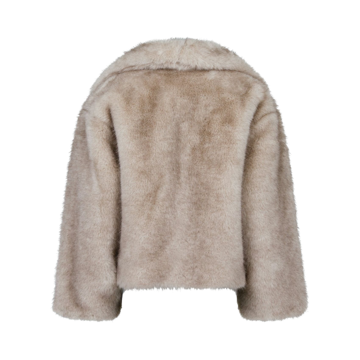 Stephanie Faux Fur Jacket - Beige