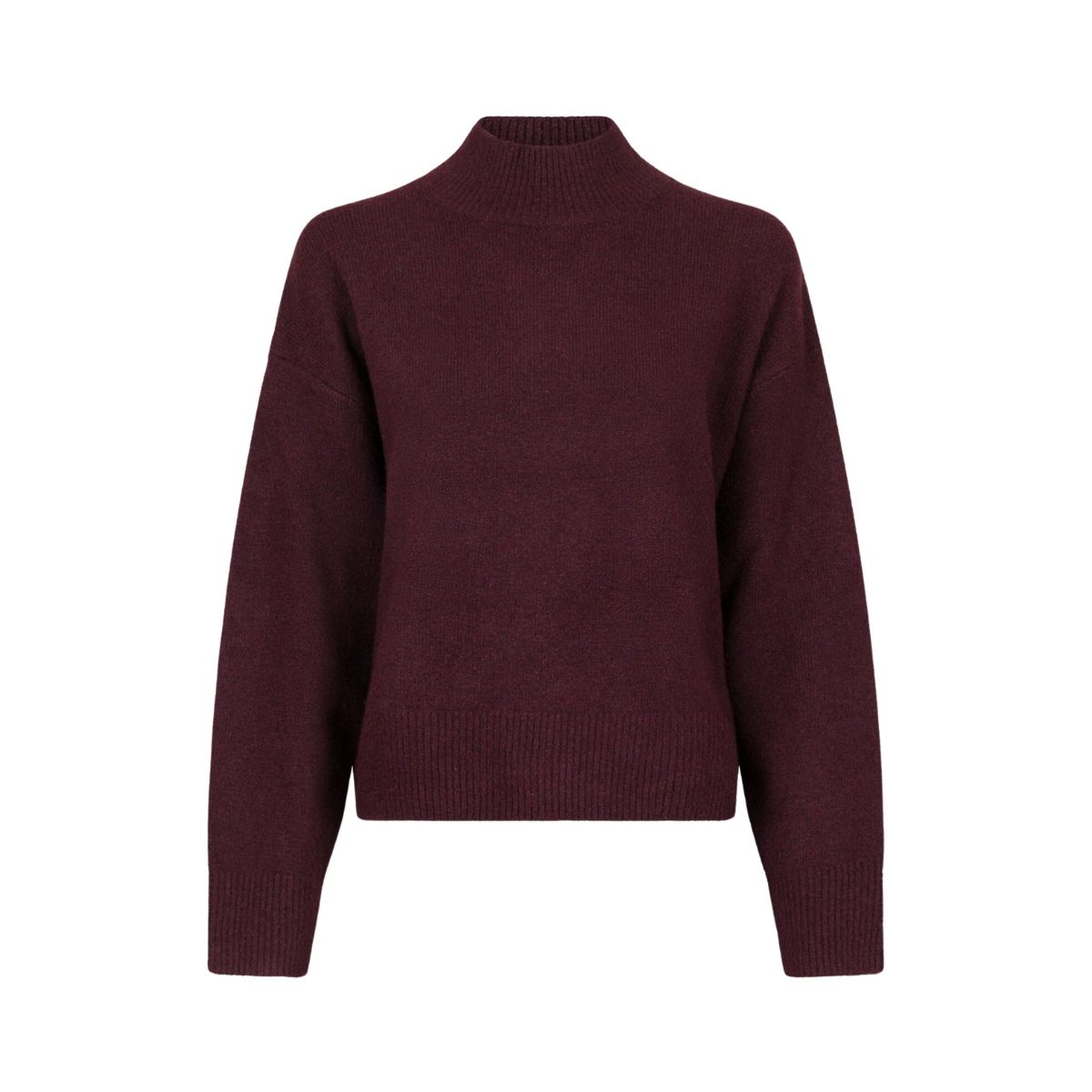 Paulina Knit Blouse - Burgundy