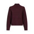 Paulina Knit Blouse - Burgundy