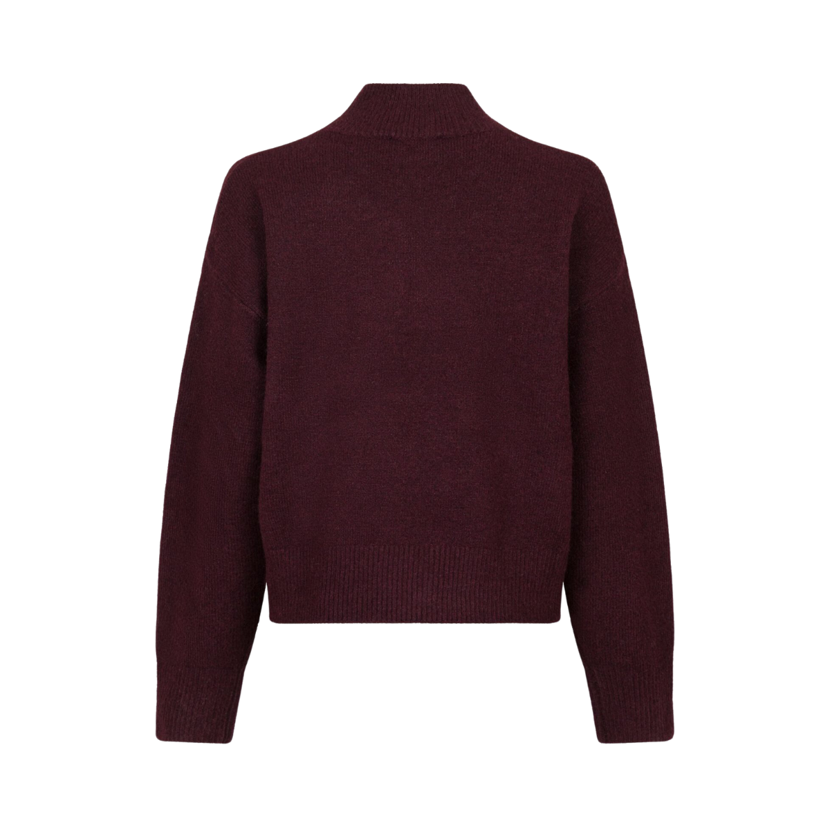 Paulina Knit Blouse - Burgundy