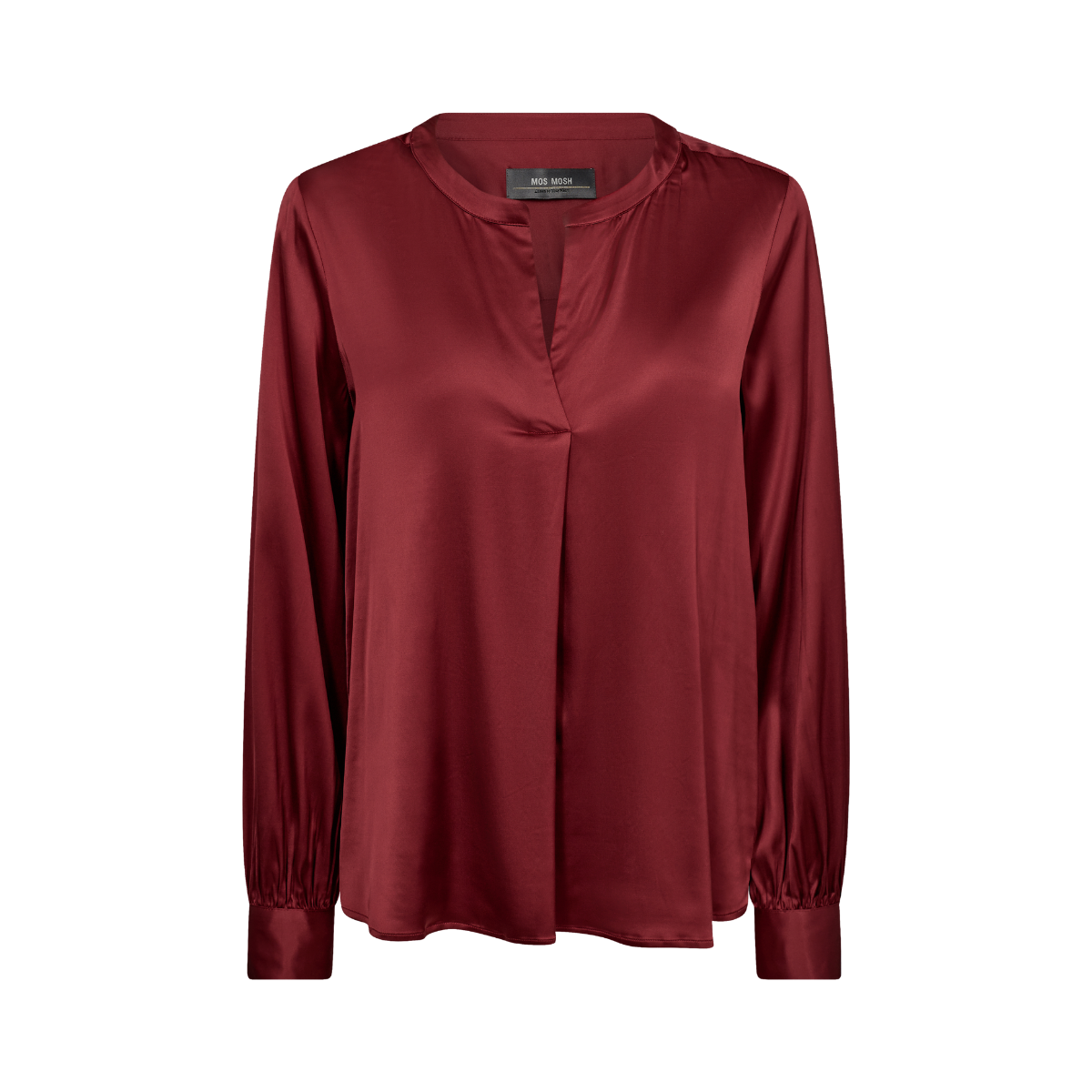 Enfa Satin Blouse - Red