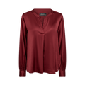 Enfa Satin Blouse - Red