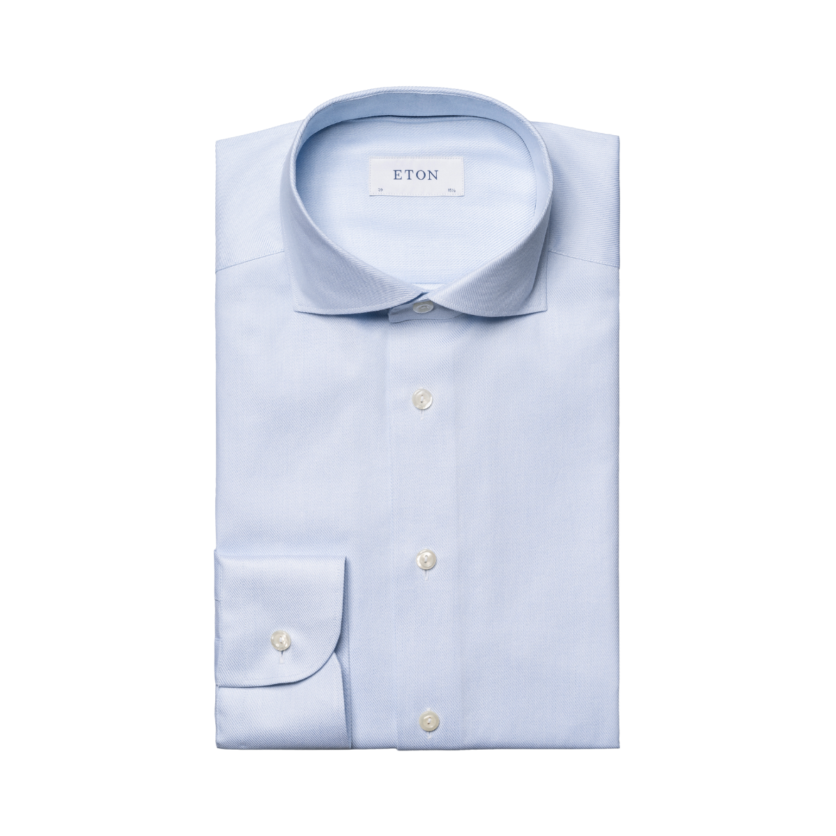 Semi Solid Fine Twill Contemporary Shirt - 20 Light Blue