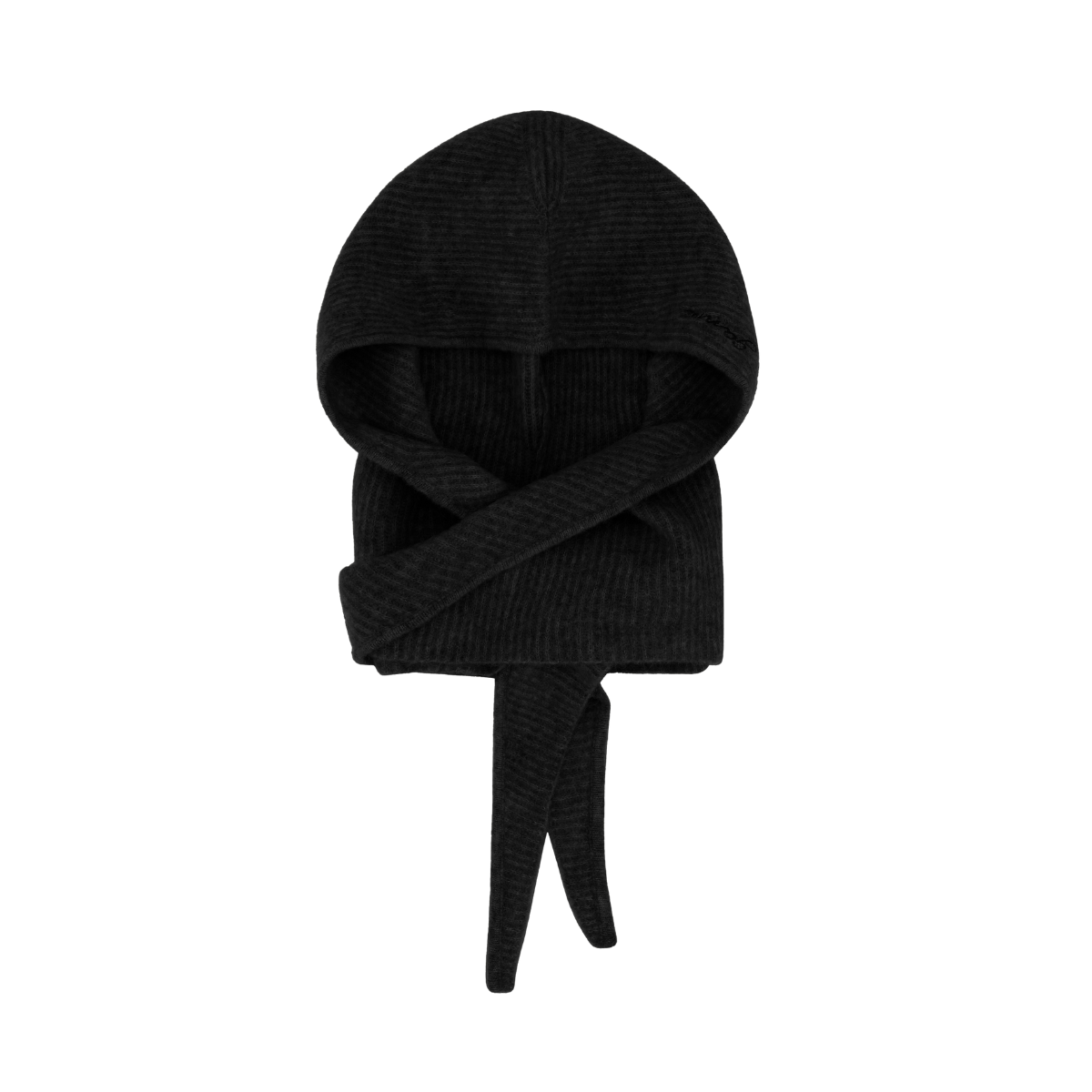 Soft Wool Balaclava - Black