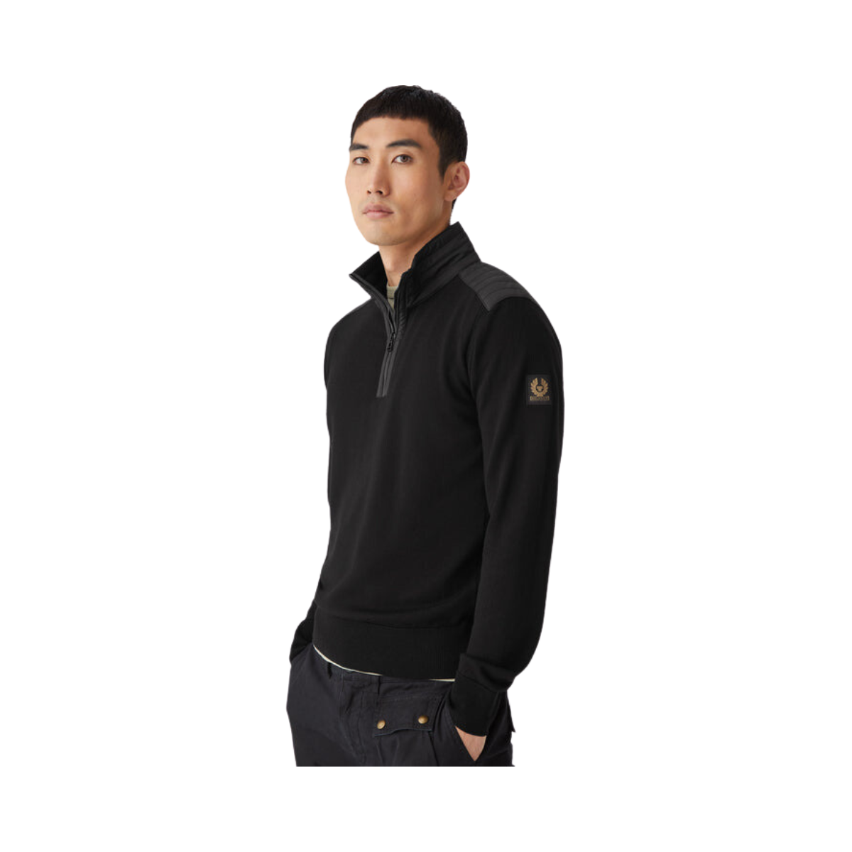 KILMINGTON QUARTER ZIP JUMPER - Black