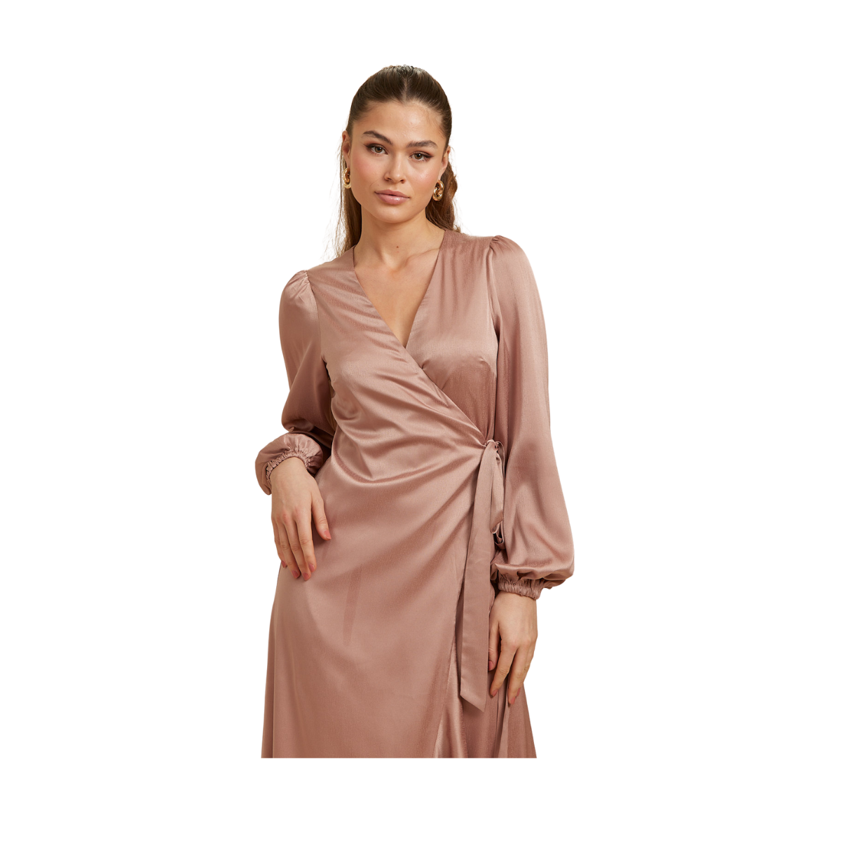 SHAUNI LS DRESS - Pink