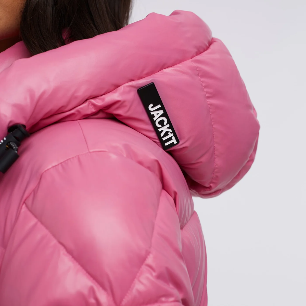 EZ PUFFER RACER HOOD - Pink