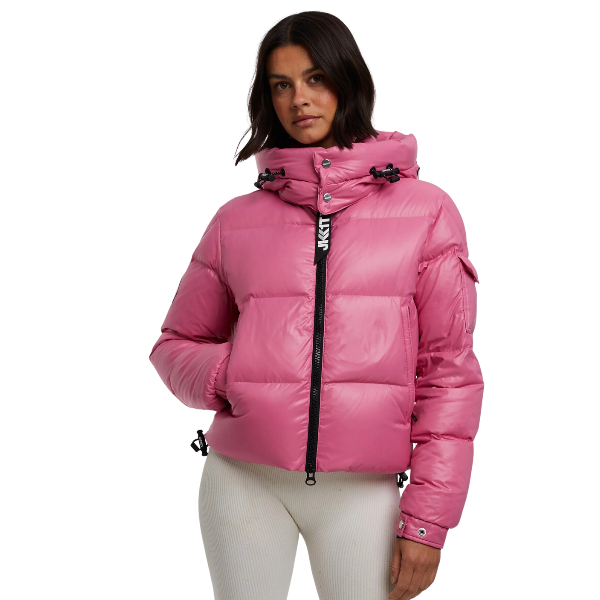 EZ PUFFER RACER HOOD - Pink