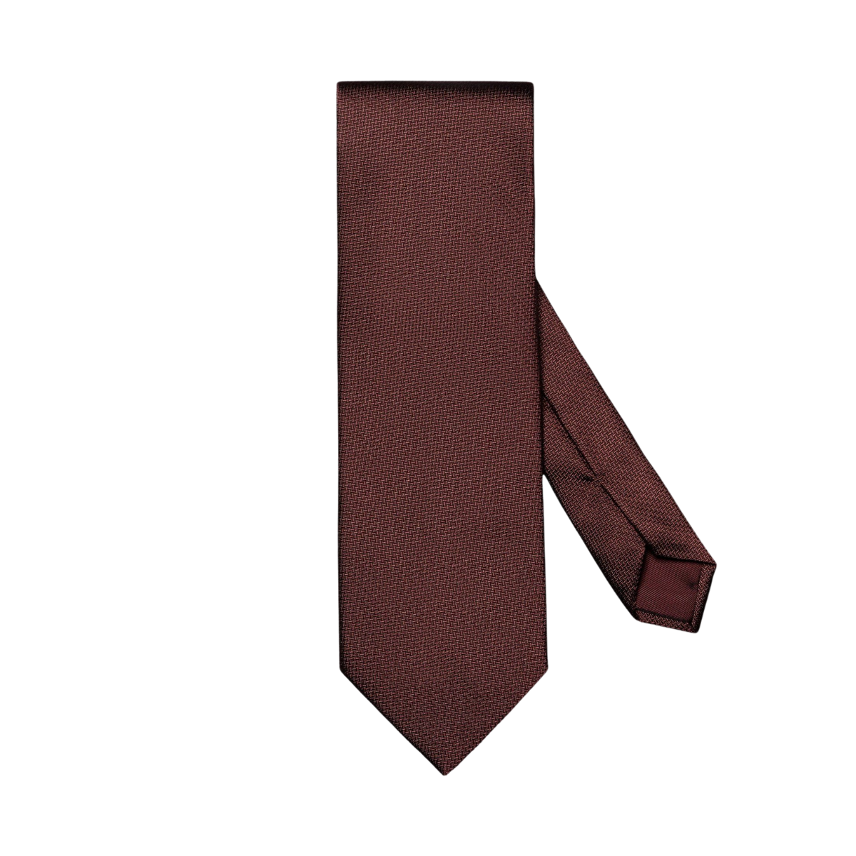 Solid Woven Silk Tie - Red