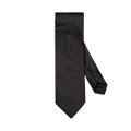 Solid Woven Silk Tie - Black