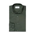 Herringbone Wrinkle Free Flannel Shirt - Green