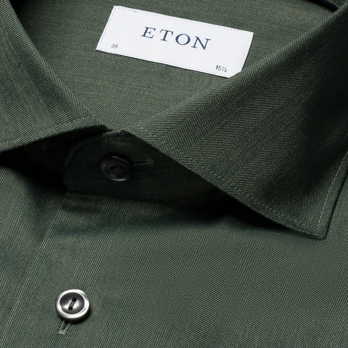 Herringbone Wrinkle Free Flannel Shirt - Green