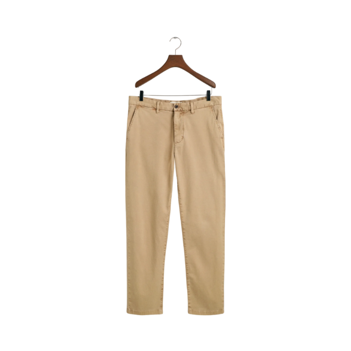 Reg. Dobby Structure Chinos - 248 Dark Khaki