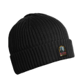 Rib Hat Knitted Beanie - Black