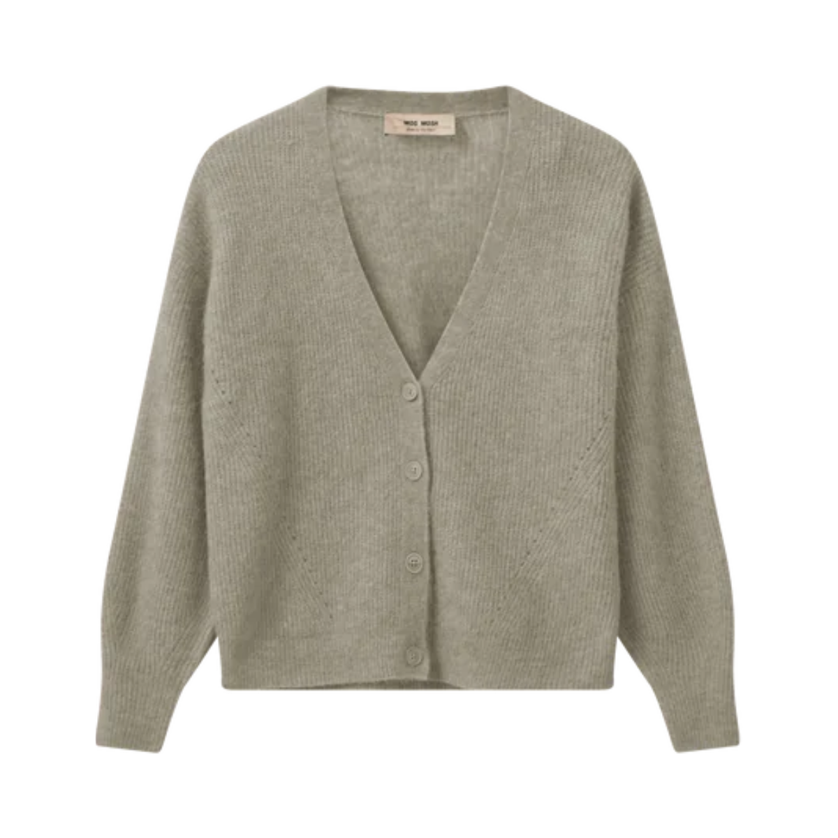 Thora V-Neck Knit Cardigan - Beige