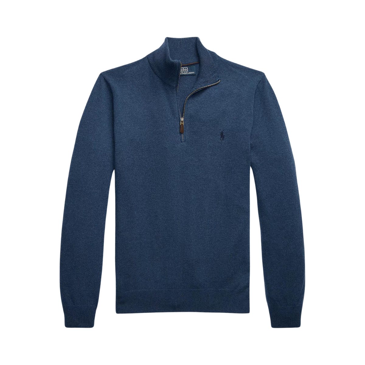 Wool Quarter-Zip Sweater - Blue