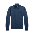 Wool Quarter-Zip Sweater - Blue