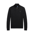 Wool Quarter-Zip Sweater - Black