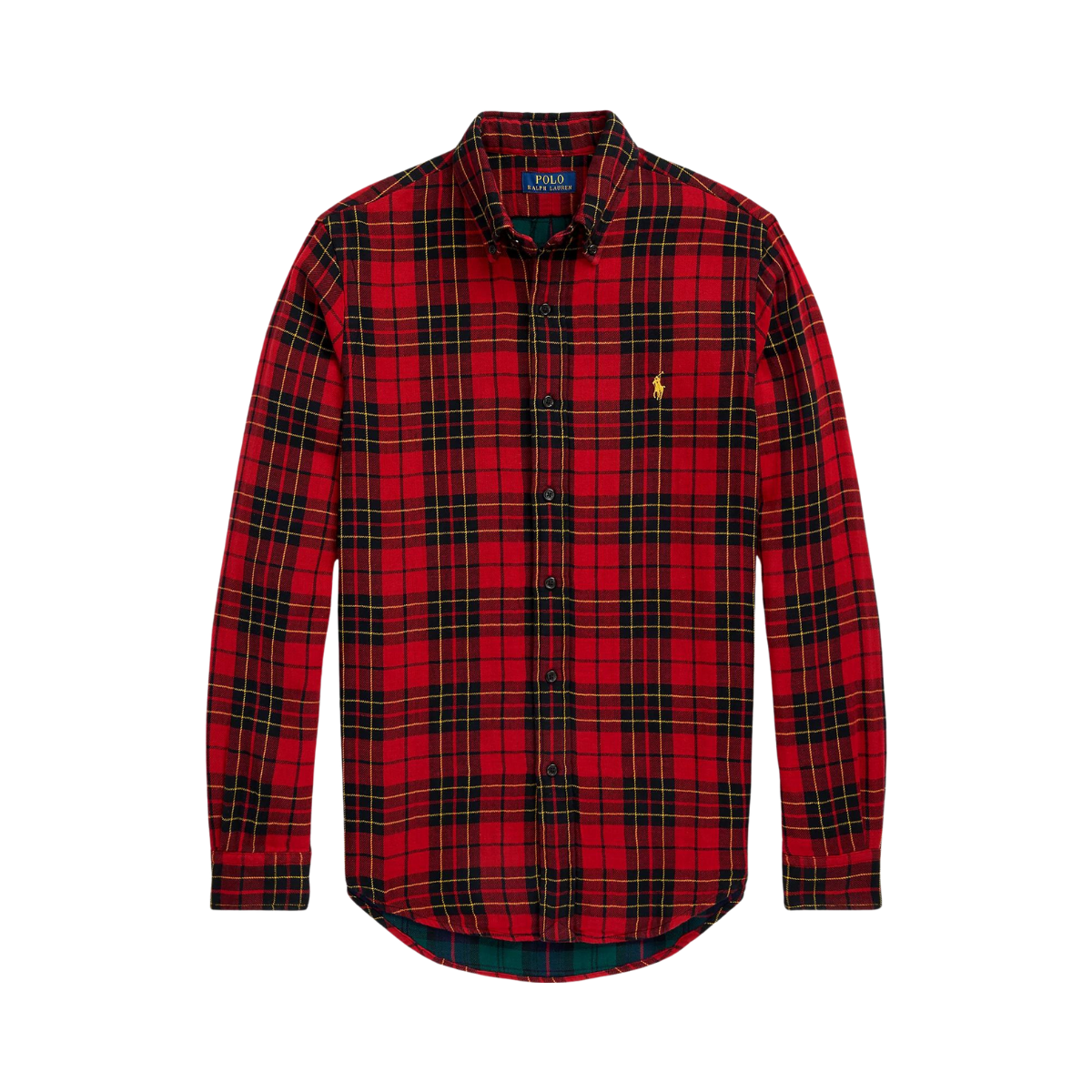 Custom Fit Plaid Double-Faced Shirt - Red