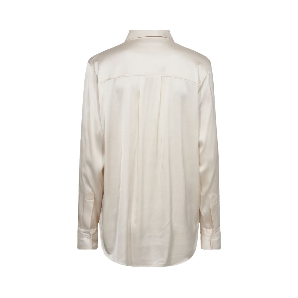 Linda Satin Shirt - Beige