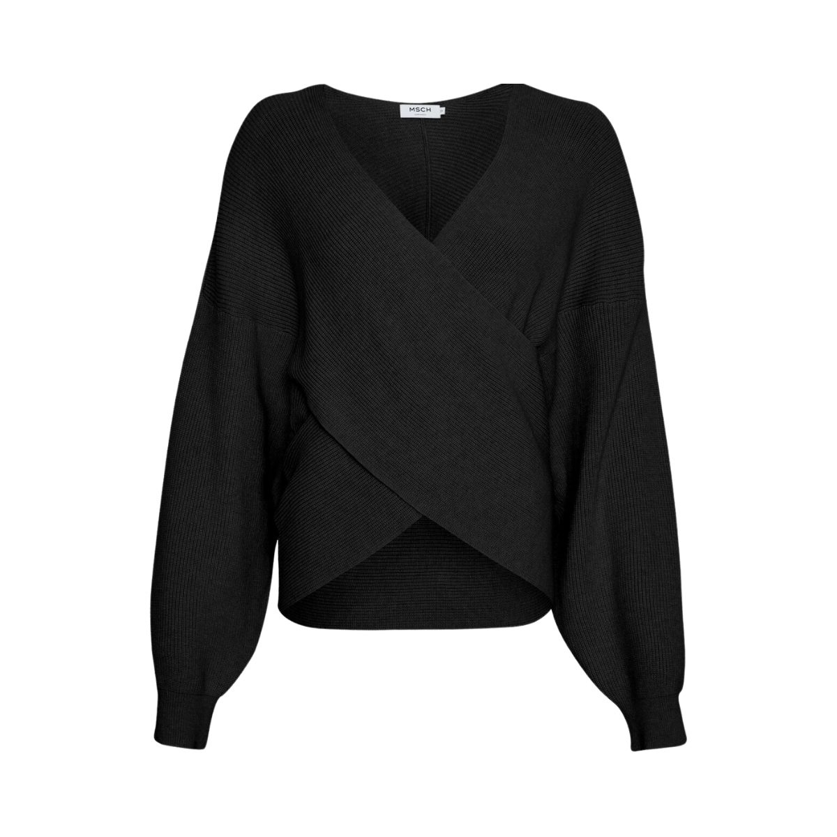 Zinelle Rachelle Wrap Pullover - Black