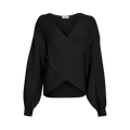 Zinelle Rachelle Wrap Pullover - Black