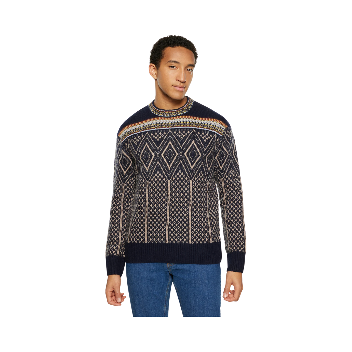 Fair Isle Lambswool Knit - Blue