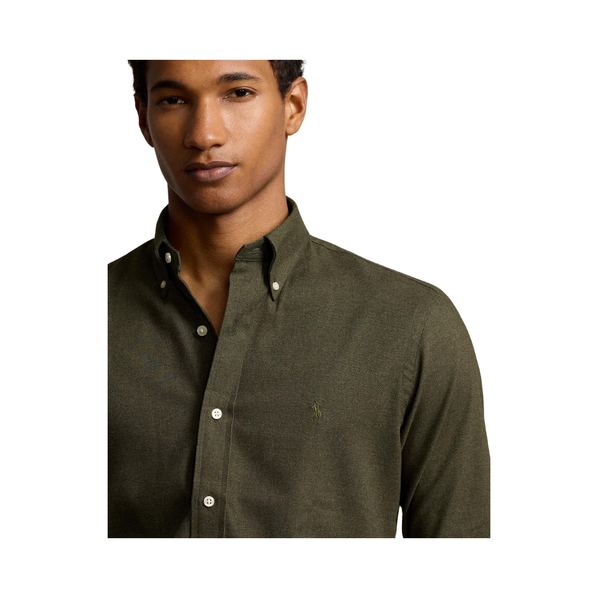 Custom Fit Performance Twill Shirt - Green