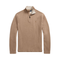 Estate-Rib Quarter-Zip Pullover - Beige