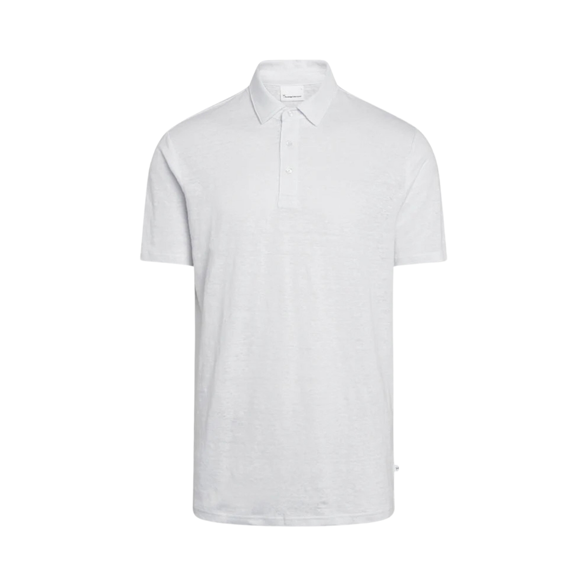 Linen polo - White