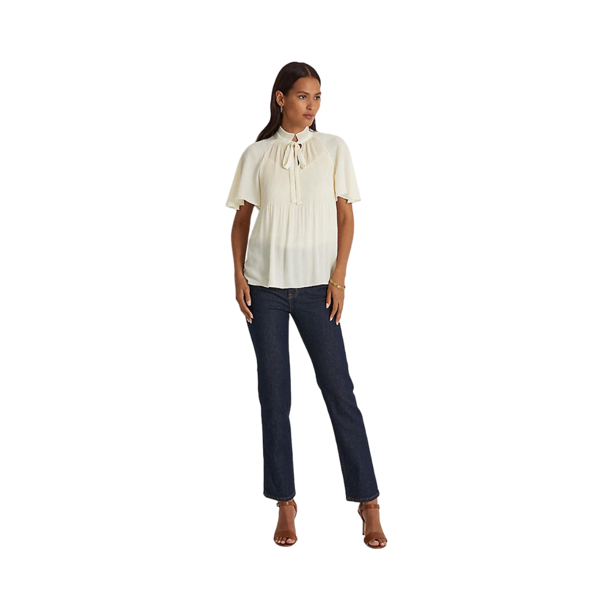 Adar Short Sleeve Blouse - White