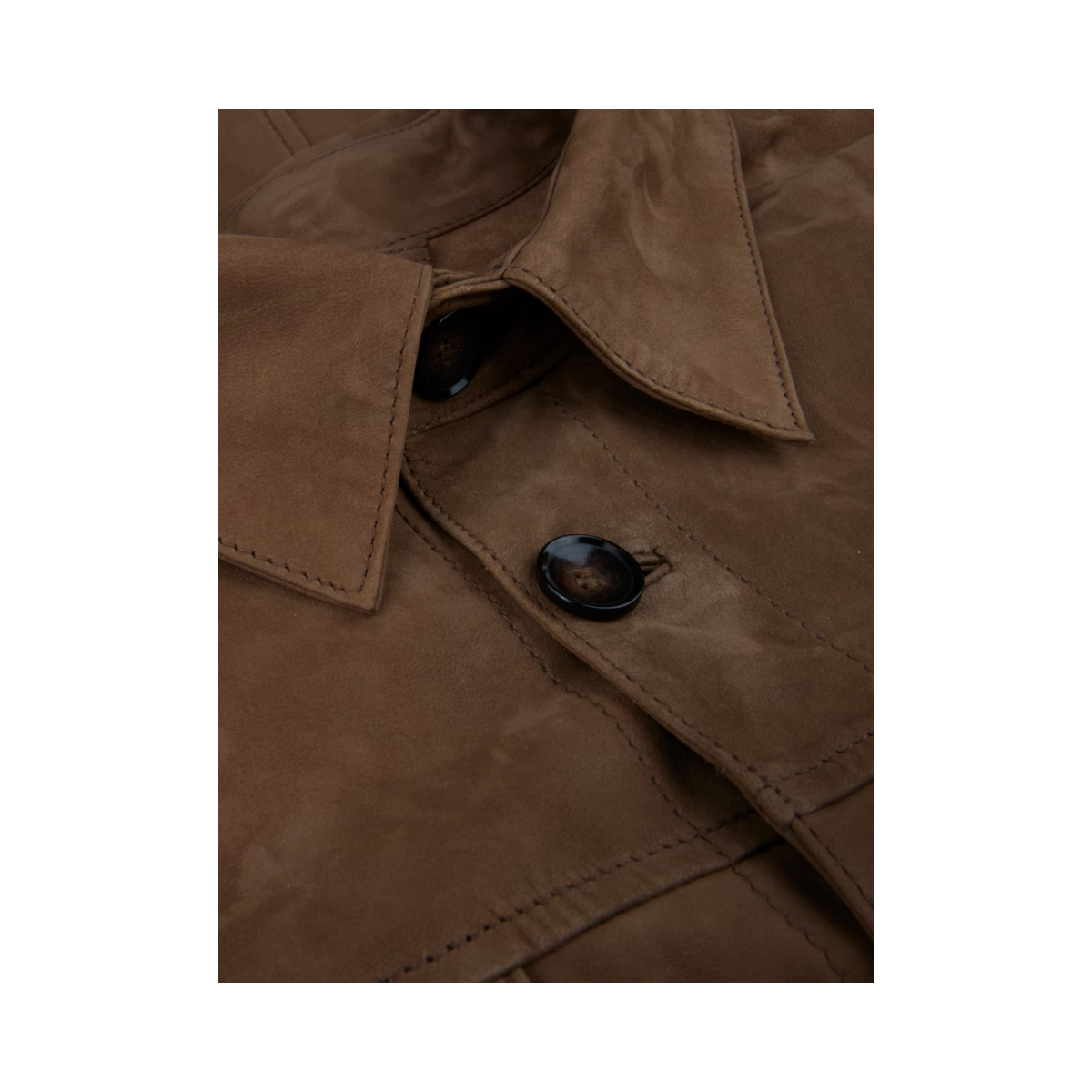 Overshirt Lamb Suede - Brown