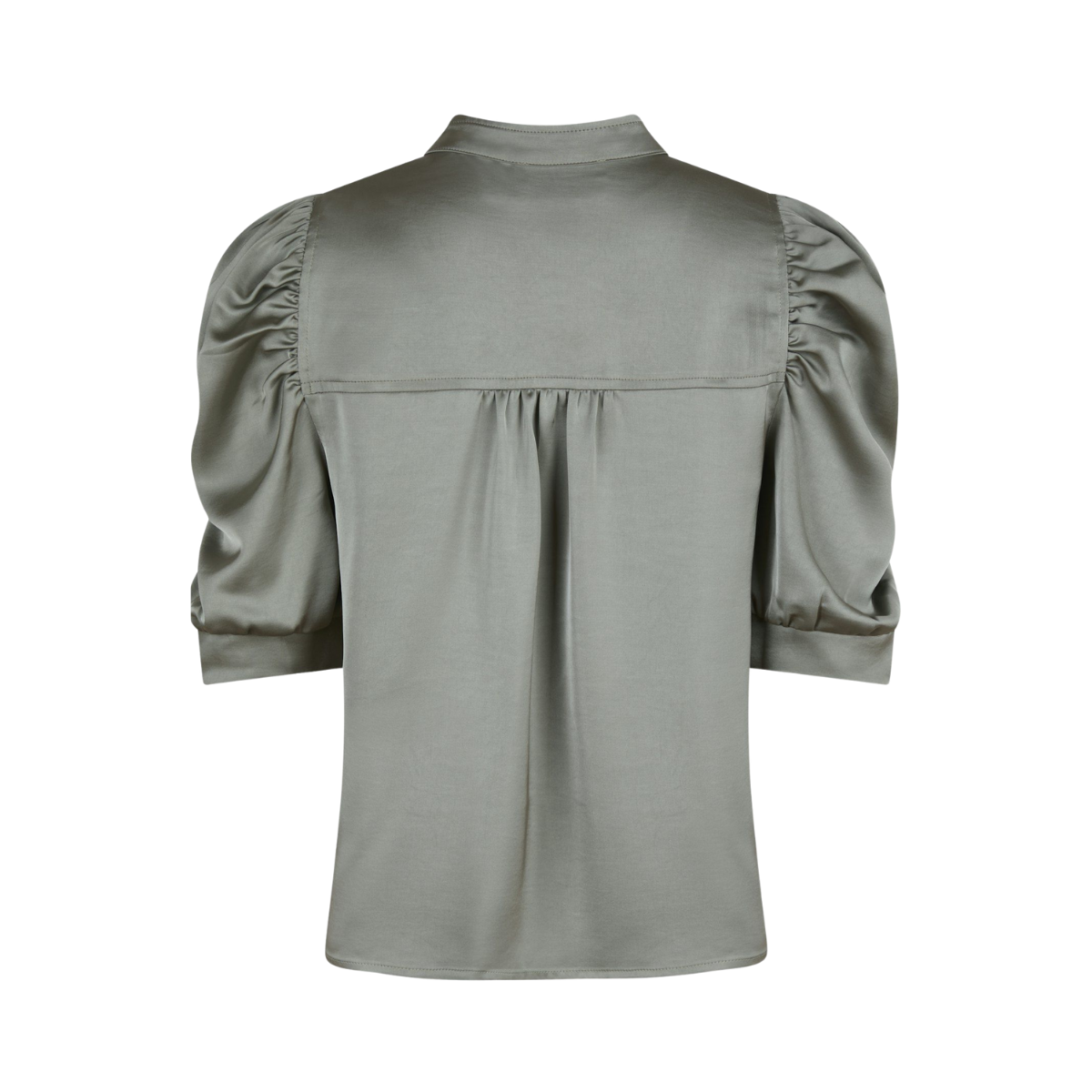 Roella Heavy Sateen Blouse - Green