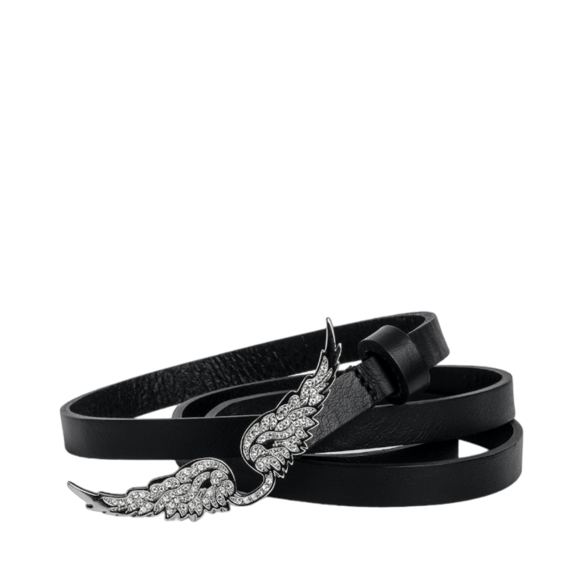 Rock Belt Natural Leather - Black