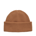 Wool Ribbed Beanie - Orange