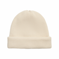 Wool Ribbed Beanie - White