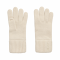 Wool Knit Gloves - White