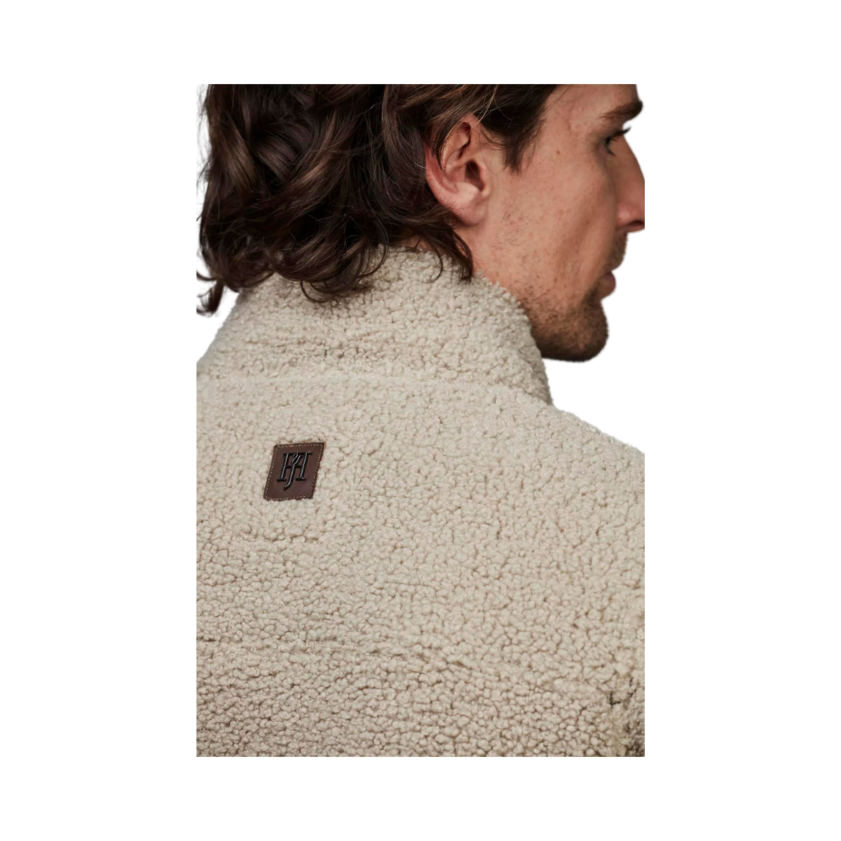 PILE FLEECE JACKET - Beige