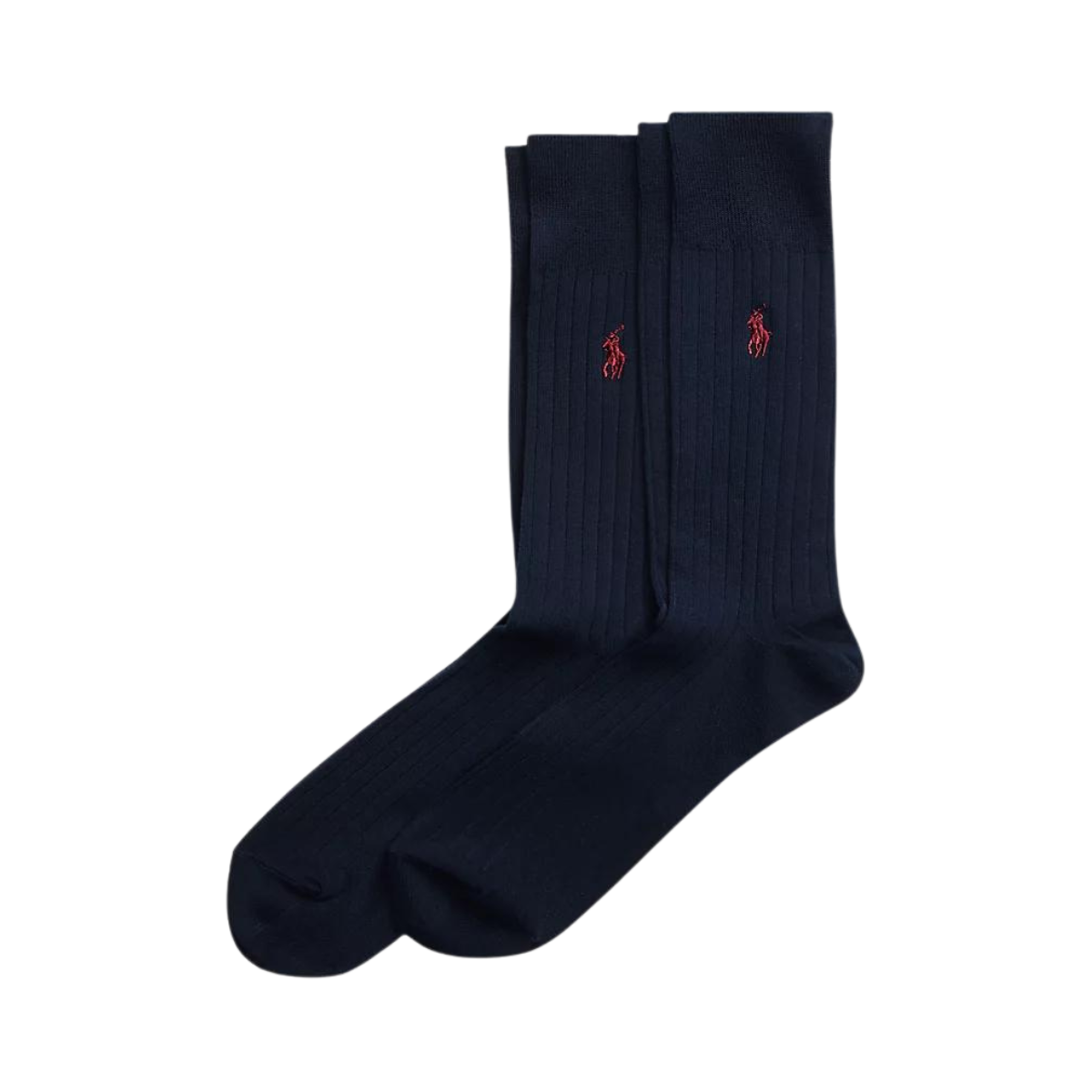 Rib Egyptian Socks 2pcs - Navy