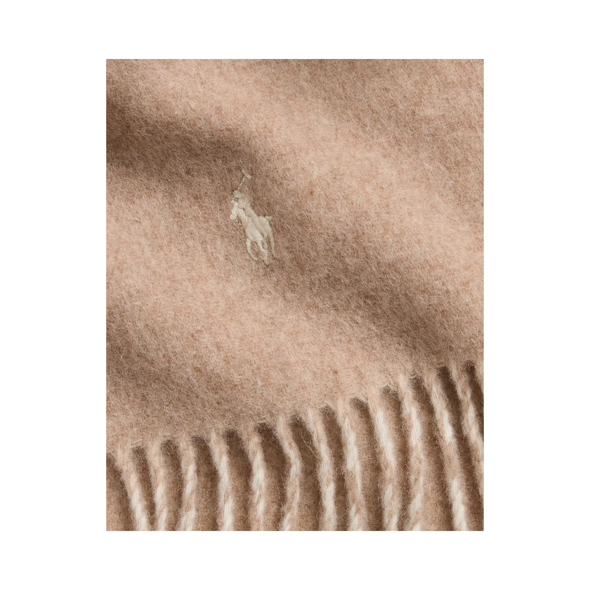 Reversible Wool-Blend Scarf - Beige