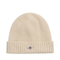 Unisex Shield Wool Beanie - White