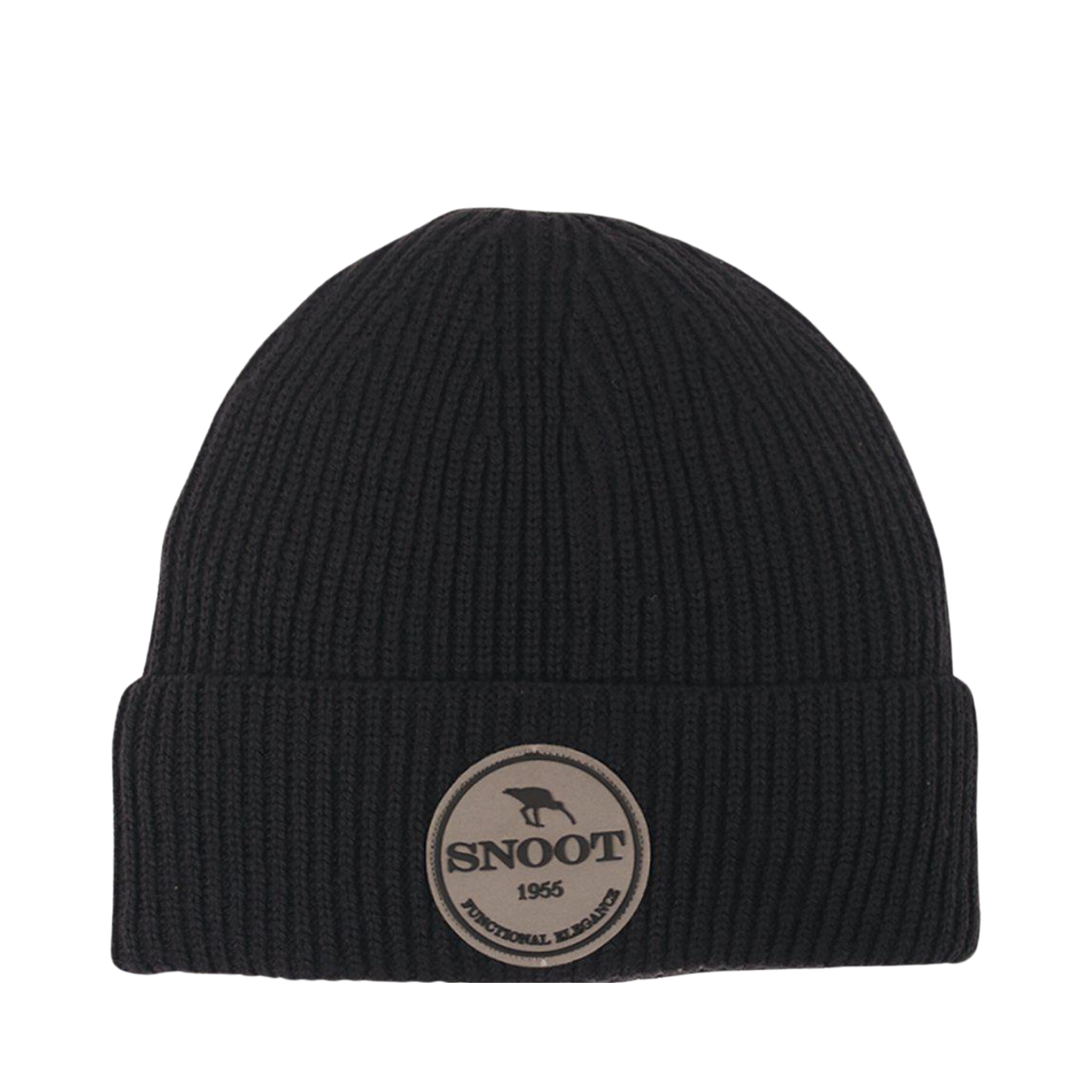 Merino Wool Beanie - Black