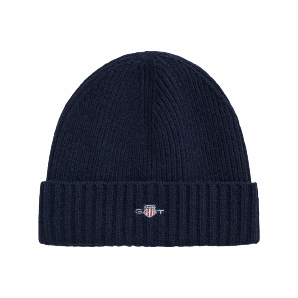 Unisex Shield Wool Beanie - Blue