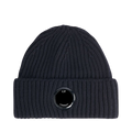 Extra Fine Merino Wool Beanie - Navy