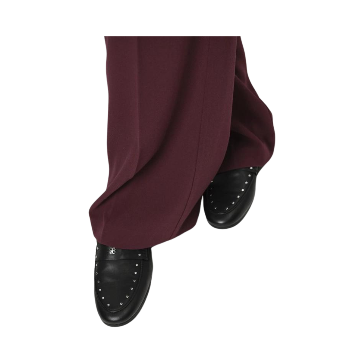 Lucas Wide Pants - Burgundy