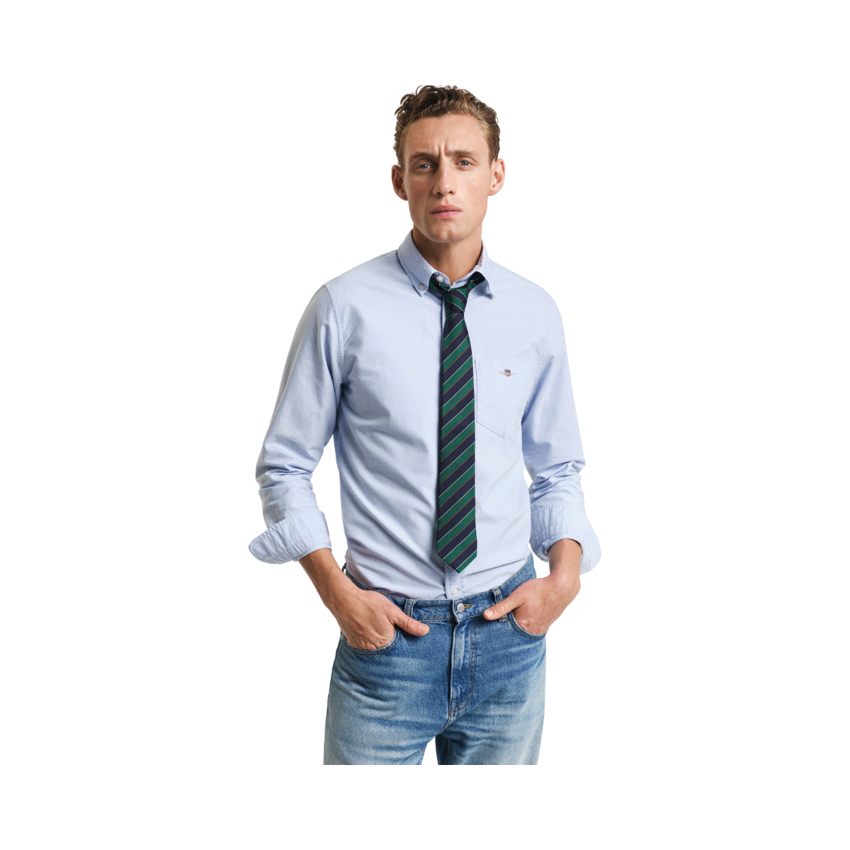 Reg Classic Oxford Shirt - 455 Light Blue