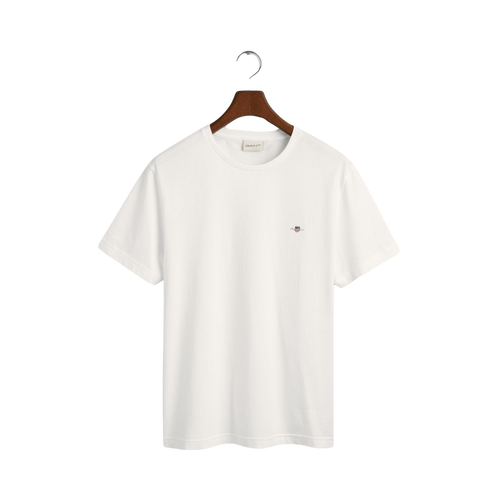 Gant SHIELD SS T-SHIRT - WHITE