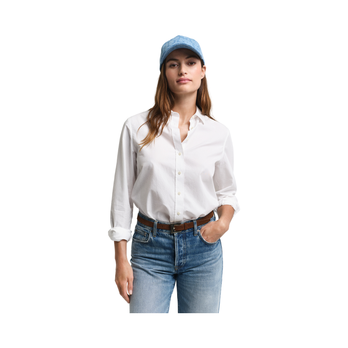 Regular Poplin Shirt - White